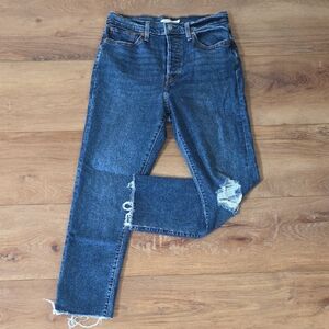 Levi's Women's Straight Leg Jeans in Dark Blue